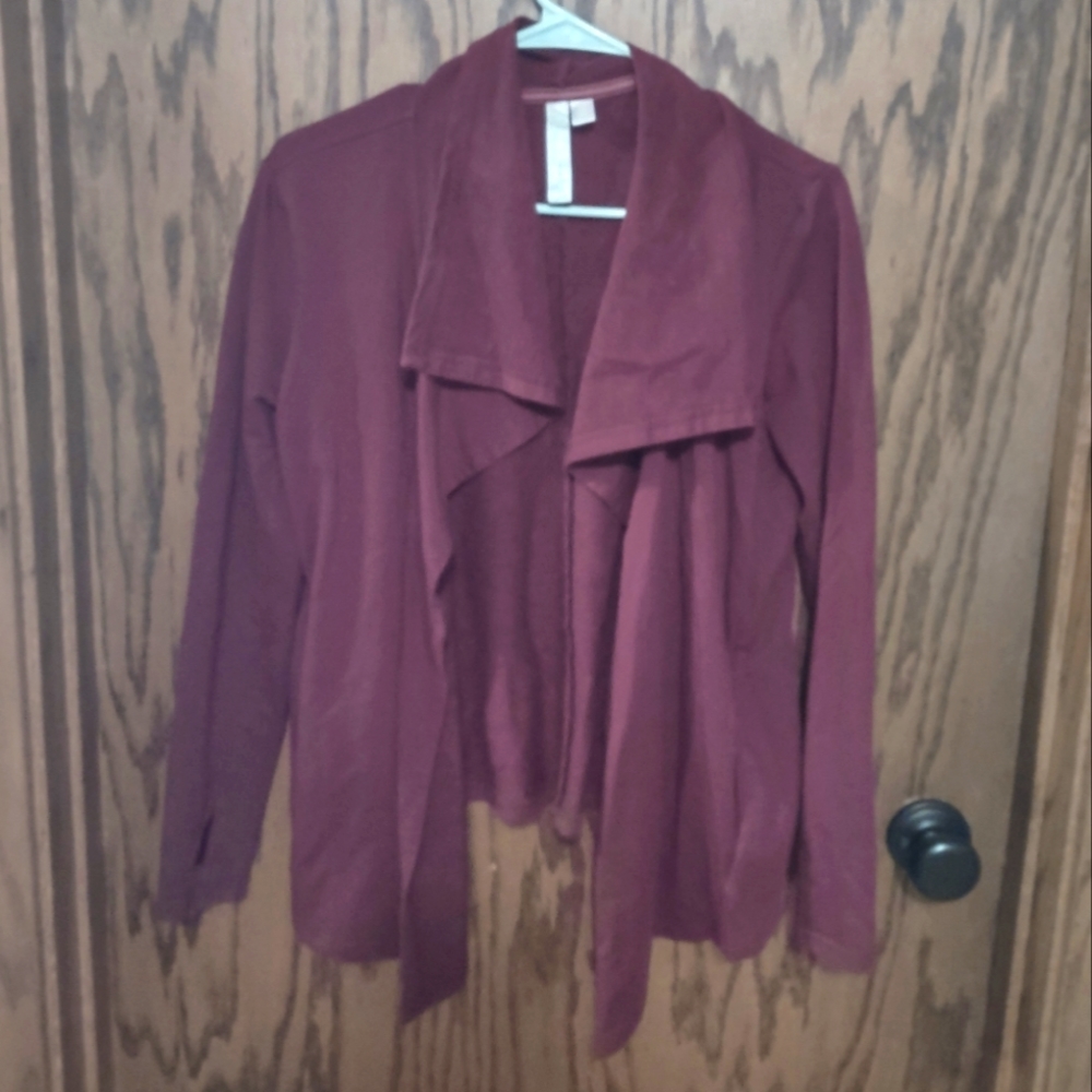 Maroon Blazer with Thumb Holes